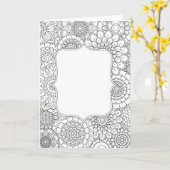 Couleur de votre propre carte de voeux (Fleur jaune)