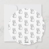 Couleur de votre propre chat Cirque de Noël Carte  (Dos)