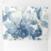 COULEUR D'EAU BLEUE TRIFOUR FAIRE-PART DE MARIAGE (Intérieur en premier)