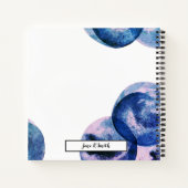 COULEUR D'EAU CARNET SPIRAL CARRÉ PERSONNALISABLE (Dos)