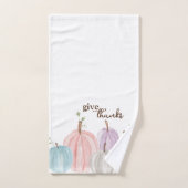 Couleur d'eau douce Pastel Citrouilles Donner Merc (Serviette à main)