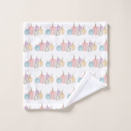 Couleur d'eau douce Pastel Citrouilles Donner Merc (Gant de toilette)