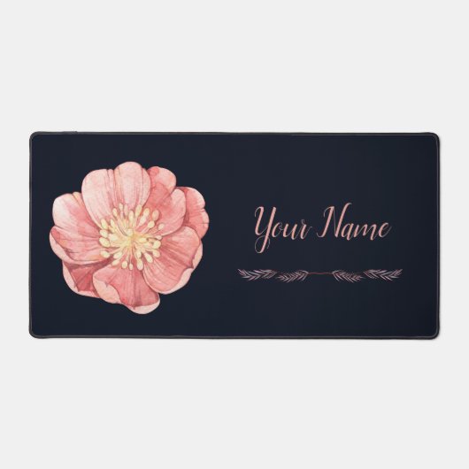 Couleur d'eau Élégante Fleur Florale élégant (Recto)