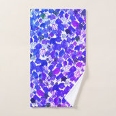 Couleur d'eau Feuille Motif pourpre (Serviette à main)