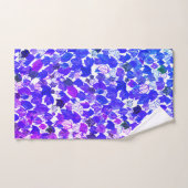 Couleur d'eau Feuille Motif pourpre (Serviette à main)