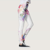 Couleur d'eau Leggings floraux (Droite)