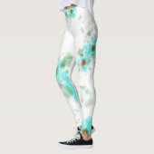 Couleur d'eau Leggings floraux (Gauche)