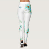 Couleur d'eau Leggings floraux (Dos)