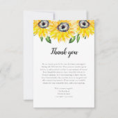 Couleur d'eau Merci de tournesol (Devant)