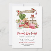 Couleur d'eau mignonne Invitation de la Saint Vale (Devant)