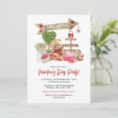 Couleur d'eau mignonne Invitation de la Saint Vale (Debout devant)