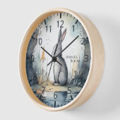 Couleur d'eau mignonne personnalisable Horloge de  (Angle)