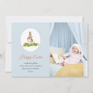 Couleur d'eau mignonne Photos de Pâques Carte de P