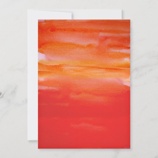 Couleur d'eau moderne douche invitations (Dos)