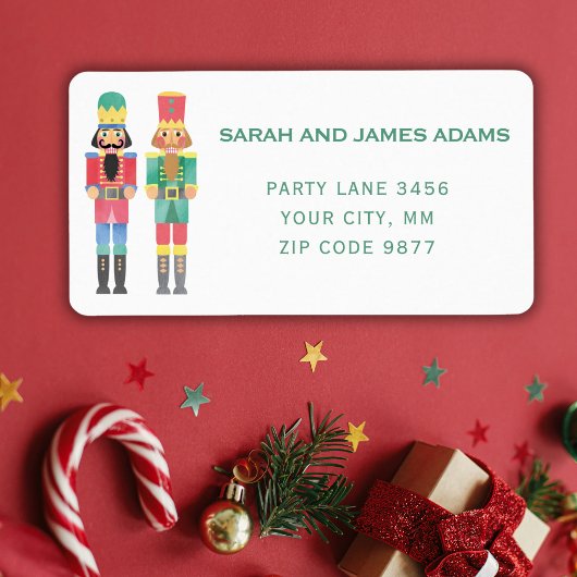 COULEUR D'EAU NOËL NUTCRACKER ADRESSE STICKER
