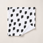 Couleur d'eau noir et blanc (Gant de toilette)