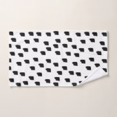 Couleur d'eau noir et blanc (Serviette à main)