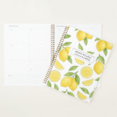 Couleur d'eau personnalisée Citron Motif Enseignan (Devant avec enveloppe)