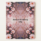 COULEUR D'EAU PINK BLOSSOMS PERSONNALISÉ PLANNER (Dos)