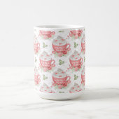 COULEUR D'EAU ROSE & TASSES BLANCHES AVEC CRÈME LA (Centre)