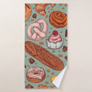 Couleur dessinée à la main style boulangerie patte