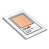 Couleur du Carnet de carte Peach Fuzz 2024 (Côté Droit)