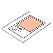 Couleur du Carnet de carte Peach Fuzz 2024 (Côté gauche)