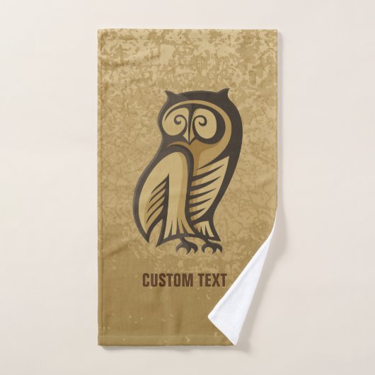 Couleur du symbole de hibou (Serviette à main)