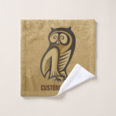 Couleur du symbole de hibou (Gant de toilette)