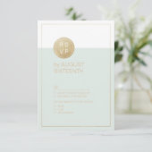 Couleur éditable minimaliste mariage moderne RSVP (Debout devant)