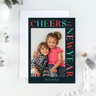 Couleur élégante de cadre modifiable Bonne carte d