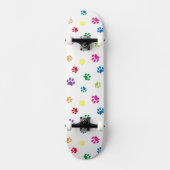 Couleur Empreintes de pattes Motif Skateboard (Recto)