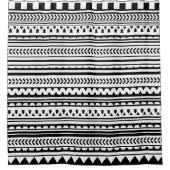 Couleur et noir Aztec rideau de douche (Devant)