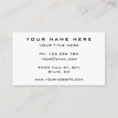 Couleur et polices personnalisées de votre Carte d (Devant)