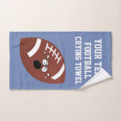 Couleur et ton texte pour le tournoi de football (Serviette à main)