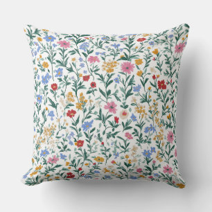 Couleur Fleur sauvage Motif Jeu Oreiller