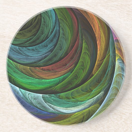 Couleur Gloire Art Abstrait Dessous de verre en gr (Devant)