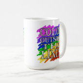 Couleur hors de la tasse Lignes (Devant droit)