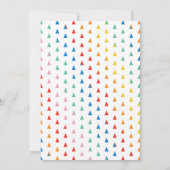 Couleur Joie Moderne Striped Carte photo (Dos)