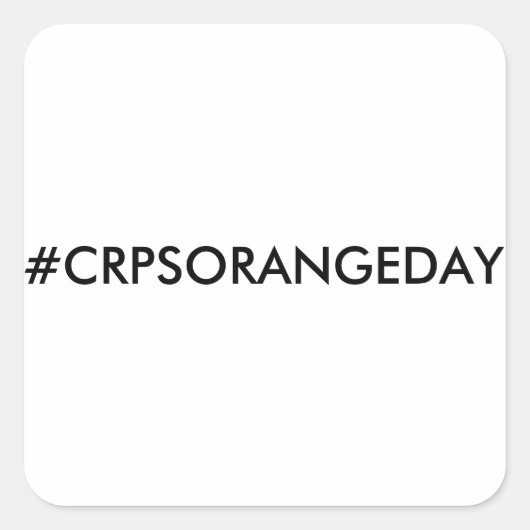 Couleur Le Monde Orange™ #CRPSORANGEDAY Sticker (Devant)
