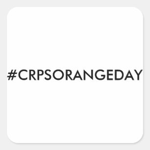Couleur Le Monde Orange™ #CRPSORANGEDAY Sticker