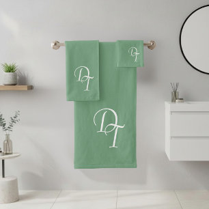 Couleur Matcha monogrammée
