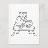 Couleur Me Chat et Pêche | Cartes d'activités pour (Devant)