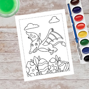 Couleur Me Ptéosaures Dinosaure Cartes d'activit