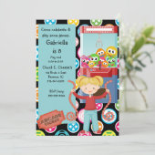 Couleur mignonne et multi, invitation de fille (Debout devant)