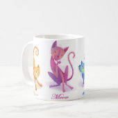 Couleur mignonne Happy Cats Mug (Devant gauche)