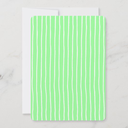 Couleur minimale | Neon Green | FAIRE-PART DE MARI (Dos)