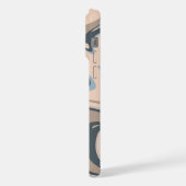 couleur mixte, étui de téléphone couleur ondulée (Côté gauche)
