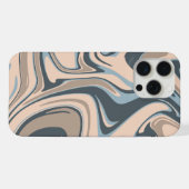 couleur mixte, étui de téléphone couleur ondulée (Verso Horizontal)