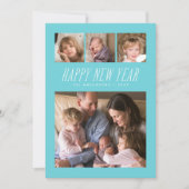 Couleur modifiable Bonne année Carte photo (Devant)